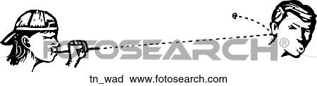 Clipart - Wad. Fotosearch