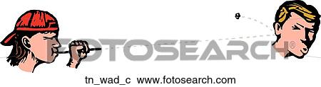 Clipart - Wad. Fotosearch
