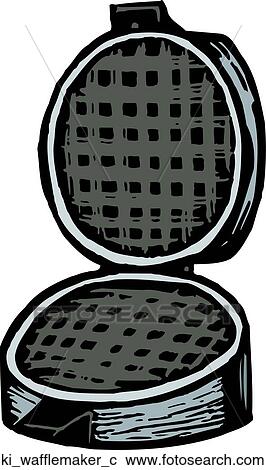 Waffle Maker View Large Clip Art Graphic Clipart - Waffle Maker. Fotosearch