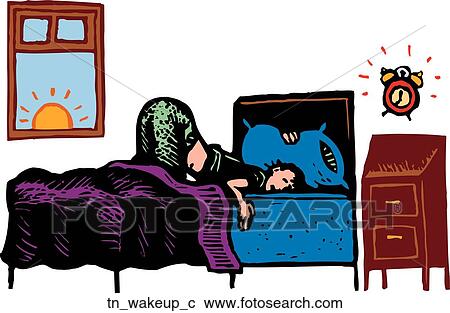 Clipart - Wake Up. Fotosearch