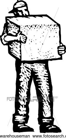 Warehouseman View Large Clip Art Graphic Clipart - Warehouseman. Fotosearch