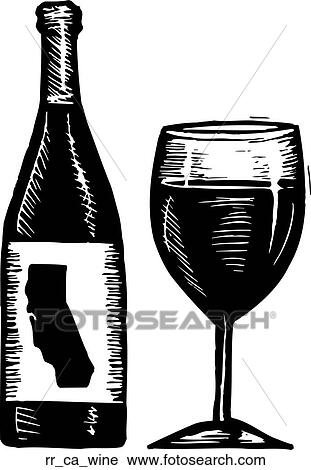 Clipart - wine. Fotosearch