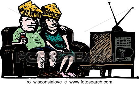 Clipart - Wisconsin Love. Fotosearch