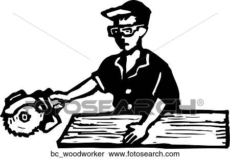 Woodworker View Large Clip Art Graphic Clipart - Woodworker. Fotosearch