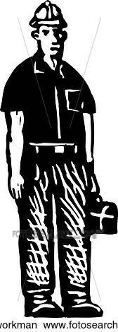 Workman View Large Clip Art Graphic Clipart - Workman. Fotosearch