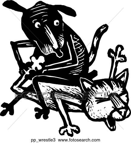 Clipart - Wrestle 3. Fotosearch