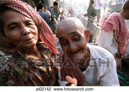 Cambodia, Phnom Penh, Mekong River, worshippers at pagodas. View Large Photo Image Stock Image - Cambodia, Phnom Penh, Mekong River, worshippers at pagodas.. Fotosearch