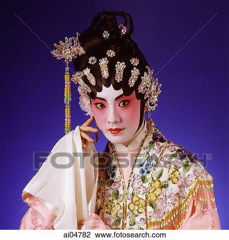 Cantonese Opera character, portrait View Large Photo Image Stock Image - Cantonese Opera character, portrait. Fotosearch