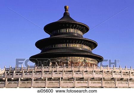 Stock Image - China, Beijing, Temple of Heavenly Peace.. Fotosearch