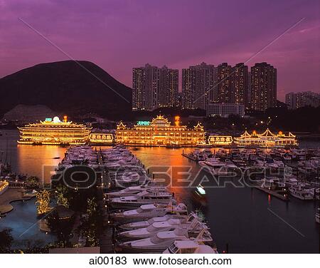 China, Hong Kong, Aberdeen, Jumbo Floating Seafood Restaurant View Large Photo Image Stock Image - China, Hong Kong, Aberdeen, Jumbo Floating Seafood Restaurant. Fotosearch