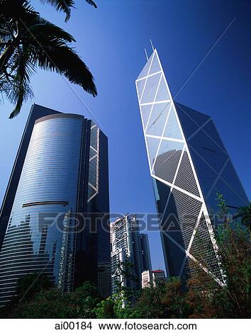 China, Hong Kong, Bank of China, Citibank Tower and HSBC Building View Large Photo Image Picture - China, Hong Kong, Bank of China, Citibank Tower and HSBC Building. Fotosearch