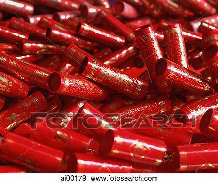 China, Hong Kong, Chinese New Year decorative fireworks View Large Photo Image Stock Photo - China, Hong Kong, Chinese New Year decorative fireworks. Fotosearch