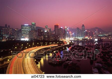 China, Hong Kong, Harbor View View Large Photo Image Stock Image - China, Hong Kong, Harbor View. Fotosearch