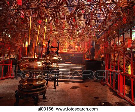 China, Hong Kong, Hollywood Road, Man Mo Temple View Large Photo Image Stock Photograph - China, Hong Kong, Hollywood Road, Man Mo Temple. Fotosearch