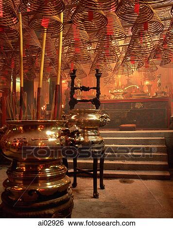 China, Hong Kong, Hollywood Road, inside Man Mo Temple View Large Photo Image Stock Photograph - China, Hong Kong, Hollywood Road, inside Man Mo Temple. Fotosearch