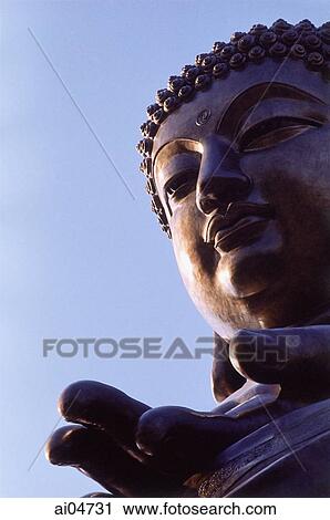 China, Hong Kong, Lantau Island, Buddha Statue View Large Photo Image Stock Image - China, Hong Kong, Lantau Island, Buddha Statue. Fotosearch