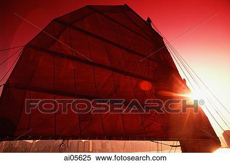 China, Hong Kong, Victoria Harbor, Chinese Junk. View Large Photo Image Stock Photography - China, Hong Kong, Victoria Harbor, Chinese Junk.. Fotosearch