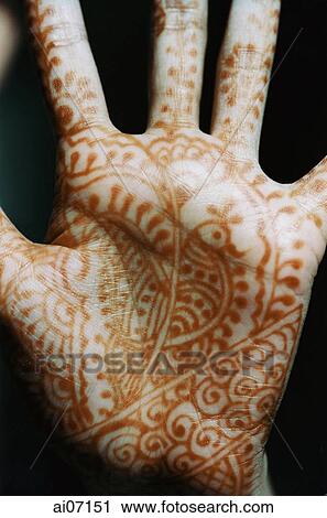 Close up of Henna Tattoo (Mehndi) on palm View Large Photo Image Stock Image - Close up of Henna Tattoo (Mehndi) on palm. Fotosearch