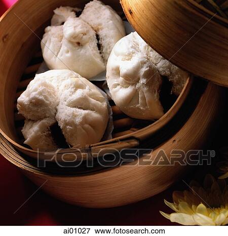 Dim Sum-BBQ Pork Buns View Large Photo Image Stock Photo - Dim Sum-BBQ Pork Buns. Fotosearch