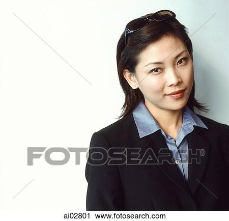Executive woman against white background, portrait. View Large Photo Image Stock Image - Executive woman against white background, portrait.. Fotosearch