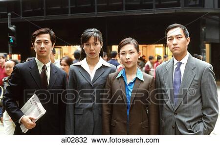 Executives standing in a row, portrait. View Large Photo Image Stock Image - Executives standing in a row, portrait.. Fotosearch
