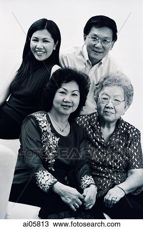 Stock Image - Family portrait. Fotosearch