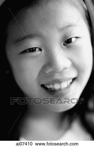 Girl smiling, close-up View Large Photo Image Stock Image - Girl smiling, close-up. Fotosearch