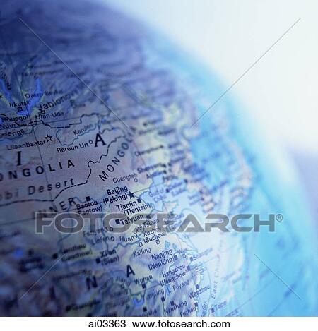 Globe, focus on Beijing, close up View Large Photo Image Stock Image - Globe, focus on Beijing, close up. Fotosearch