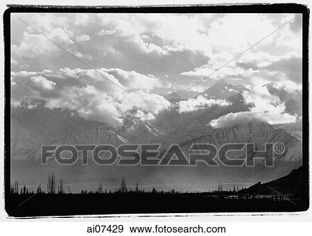 India, Ladakh, Leh, The Himalayas at dusk. View Large Photo Image Stock Photo - India, Ladakh, Leh, The Himalayas at dusk.. Fotosearch