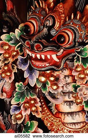 Indonesia, Bali, Image of Popular Barong Dance (mythical beast View Large Photo Image Stock Image - Indonesia, Bali, Image of Popular Barong Dance (mythical beast. Fotosearch