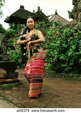 Indonesia, Bali, women dancer in traditional costume. View Large Photo Image Stock Photo - Indonesia, Bali, women dancer in traditional costume.. Fotosearch