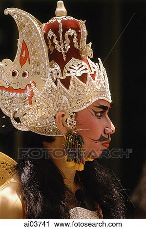 Indonesia, Java, Yogyakarta male classical dancer View Large Photo Image Stock Image - Indonesia, Java, Yogyakarta male classical dancer. Fotosearch