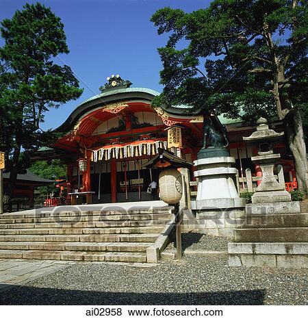 Japan, Kyoto, Fushimi Inari Shrine View Large Photo Image Stock Photo - Japan, Kyoto, Fushimi Inari Shrine. Fotosearch