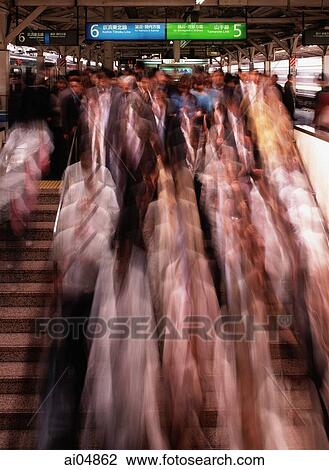 Japan, Tokyo, Tokyo Station during rush hour View Large Photo Image Stock Image - Japan, Tokyo, Tokyo Station during rush hour. Fotosearch