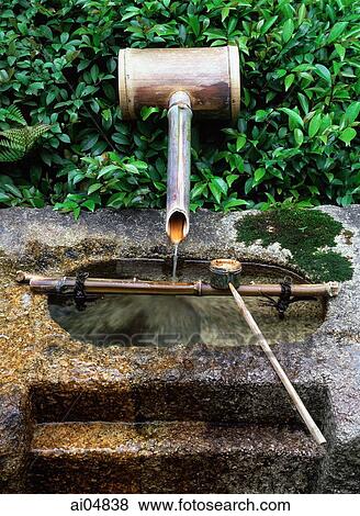 Japan, Water basin found at entrance to temple for rinsing hand and mouth View Large Photo Image Stock Photo - Japan, Water basin found at entrance to temple for rinsing hand and mouth. Fotosearch