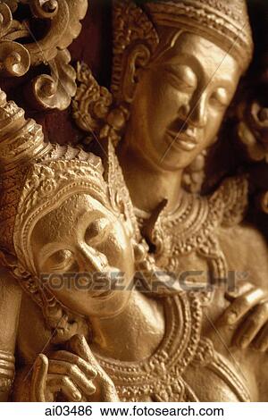 Laos, Luang Prabang, Statues of Rama and Sita. View Large Photo Image Stock Photograph - Laos, Luang Prabang, Statues of Rama and Sita.. Fotosearch