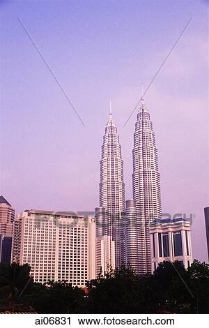 Malaysia, Kuala Lumpur, Petronas Towers View Large Photo Image Stock Image - Malaysia, Kuala Lumpur, Petronas Towers. Fotosearch