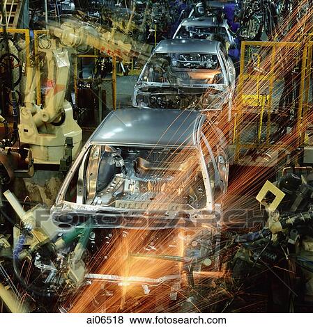 Malaysia, Kuala Lumpur, Proton auto factory, Proton cars on automated assembly line. View Large Photo Image Stock Photo - Malaysia, Kuala Lumpur, Proton auto factory, Proton cars on automated assembly line.. Fotosearch
