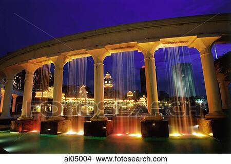 Picture - Malaysia, Kuala Lumpur, The Sultan Abdul Samad building, completed in 1897, now houses Malaysia's Supreme Court on Merdeka Square.. Fotosearch