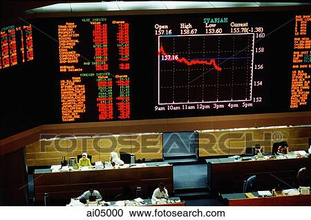 Malaysia, Kuala Lumpur, The Syariah, or Islamic index of the Kuala Lumpur Stock Exchange flashes across the screen. View Large Photo Image Stock Image - Malaysia, Kuala Lumpur, The Syariah, or Islamic index of the Kuala Lumpur Stock Exchange flashes across the screen.. Fotosearch