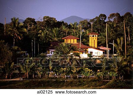 Malaysia, Perak, Kuala Kangsar, mosque along the Sungai River. View Large Photo Image Stock Photography - Malaysia, Perak, Kuala Kangsar, mosque along the Sungai River.. Fotosearch