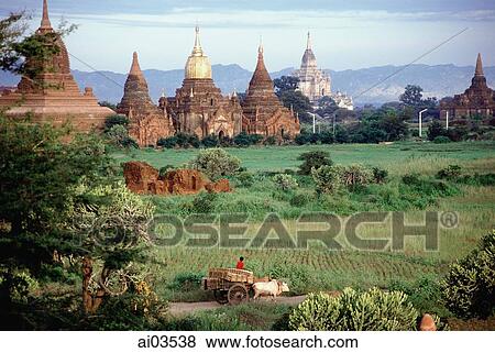 Stock Photo - Myanmar, Bagan. Fotosearch