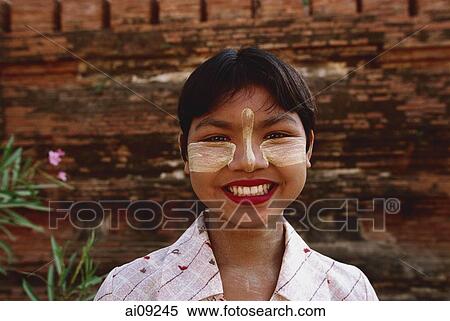 Myanmar (Burma), Bagan, Souvenir seller - Shwesandaw Paya, portrait View Large Photo Image Stock Photography - Myanmar (Burma), Bagan, Souvenir seller - Shwesandaw Paya, portrait. Fotosearch