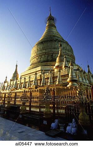 Myanmar (Burma), Bagan, Temple at dawn View Large Photo Image Stock Photo - Myanmar (Burma), Bagan, Temple at dawn. Fotosearch