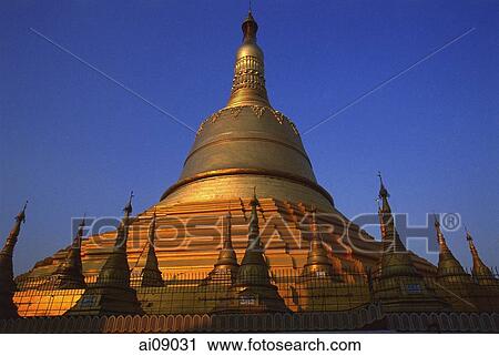 Myanmar (Burma), Bago, Golden stupa, Shwemawdaw paya. View Large Photo Image Stock Image - Myanmar (Burma), Bago, Golden stupa, Shwemawdaw paya.. Fotosearch