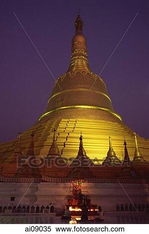 Myanmar (Burma), Bago, Worshippers at Shwemawdaw Paya at dusk. View Large Photo Image Stock Photography - Myanmar (Burma), Bago, Worshippers at Shwemawdaw Paya at dusk.. Fotosearch