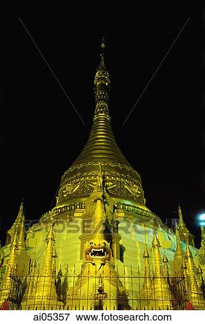 Myanmar (Burma), Kyaung Daw Yar Monastery View Large Photo Image Stock Photo - Myanmar (Burma), Kyaung Daw Yar Monastery. Fotosearch