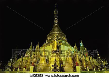 Myanmar (Burma), Kyaung Daw Yar Monastery View Large Photo Image Stock Photo - Myanmar (Burma), Kyaung Daw Yar Monastery. Fotosearch
