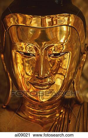 Myanmar (Burma), Shwedagon Paya, Yangon, Bronze Buddha statue. ( grainy) View Large Photo Image Stock Image - Myanmar (Burma), Shwedagon Paya, Yangon, Bronze Buddha statue. ( grainy). Fotosearch