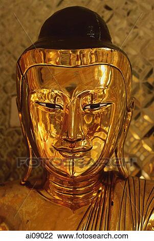 Myanmar (Burma), Shwedagon Paya, Yangon, Bronze Buddha statue. View Large Photo Image Stock Image - Myanmar (Burma), Shwedagon Paya, Yangon, Bronze Buddha statue.. Fotosearch
